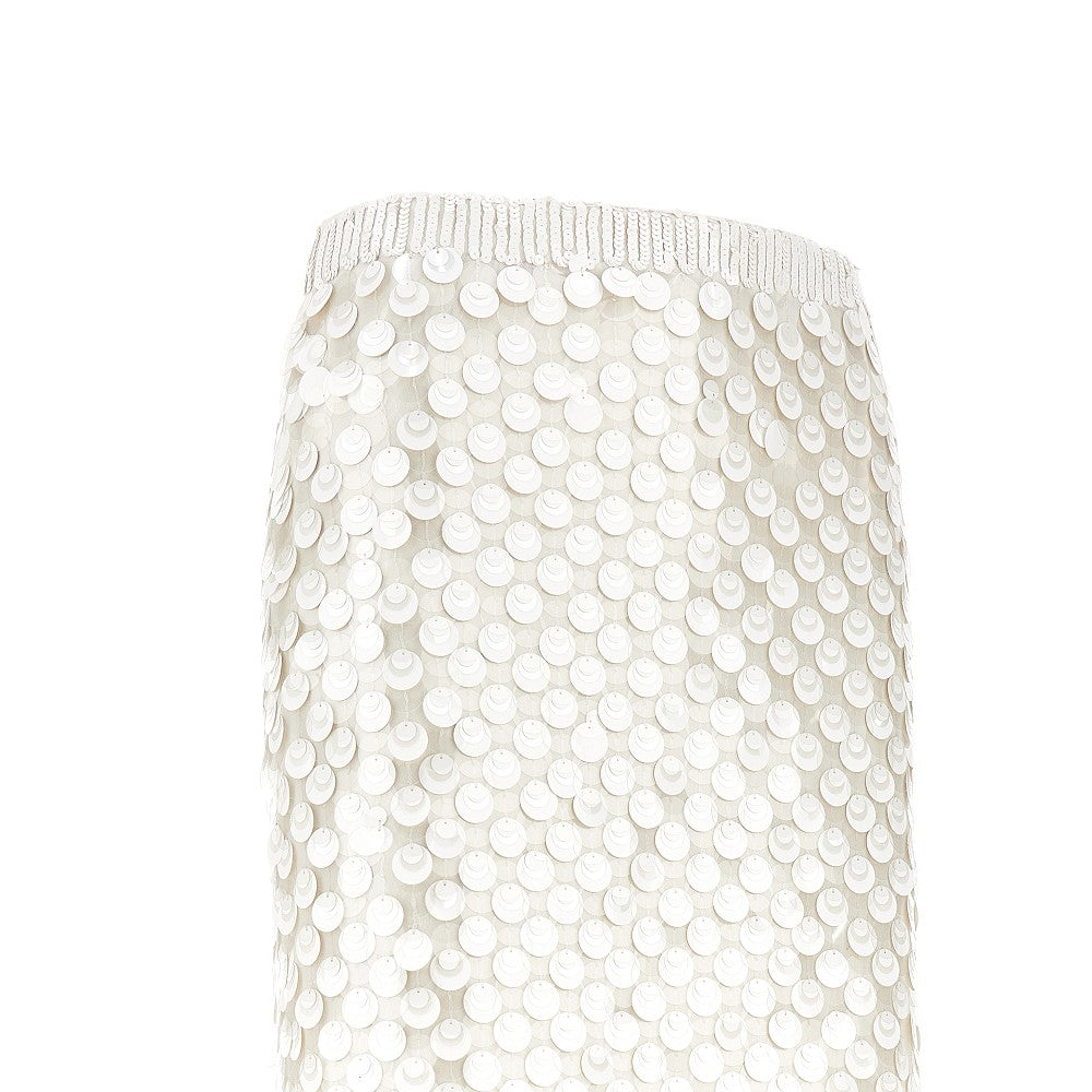 Sequinned midi skirt