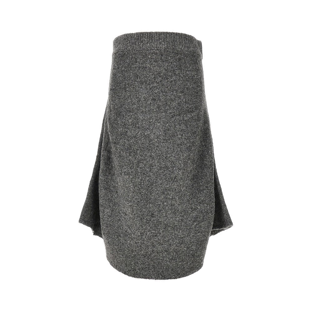 Knitted flared skirt