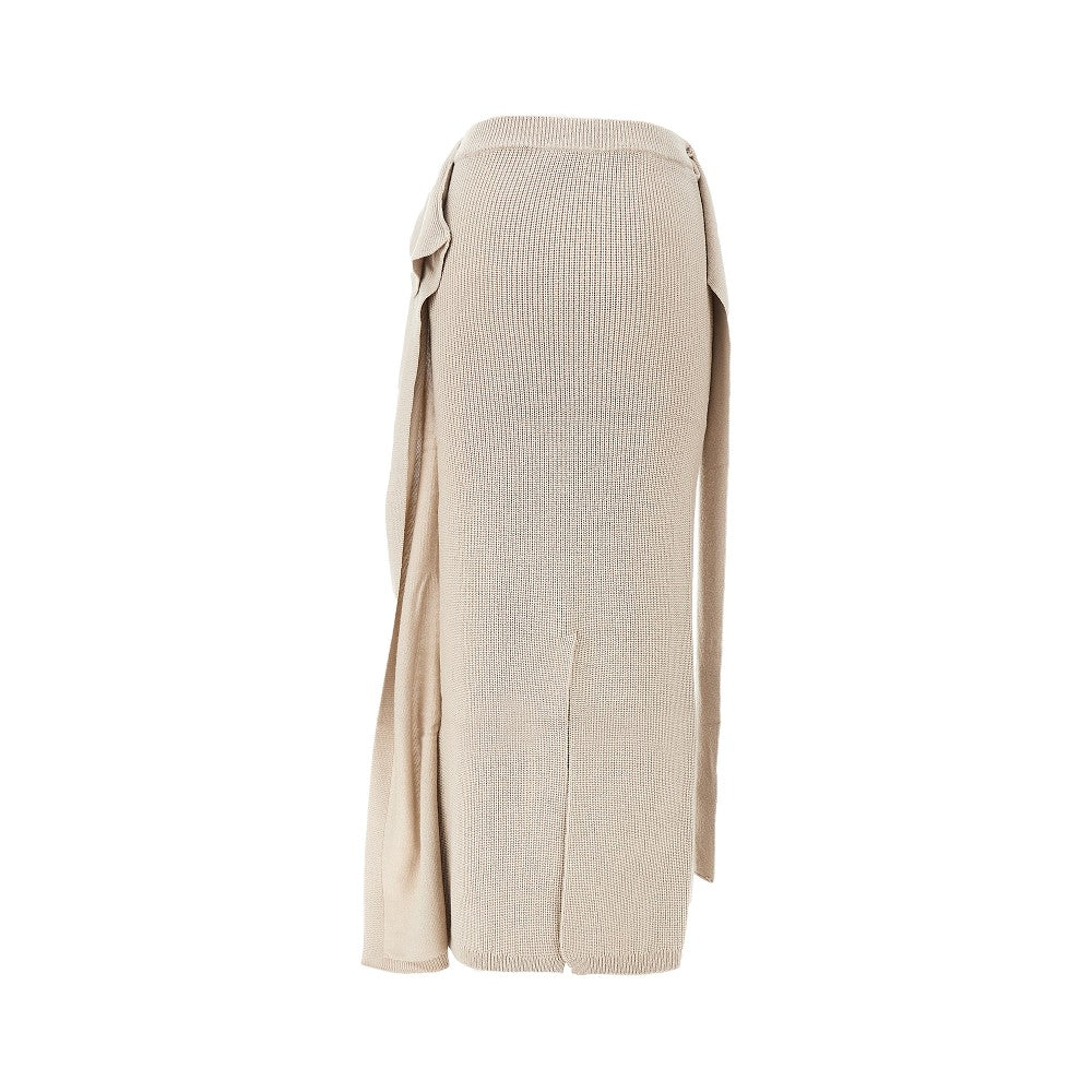Knitted long skirt