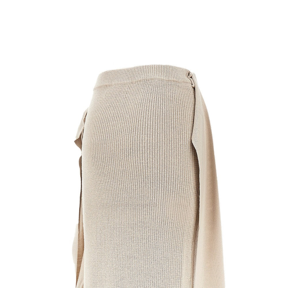 Knitted long skirt