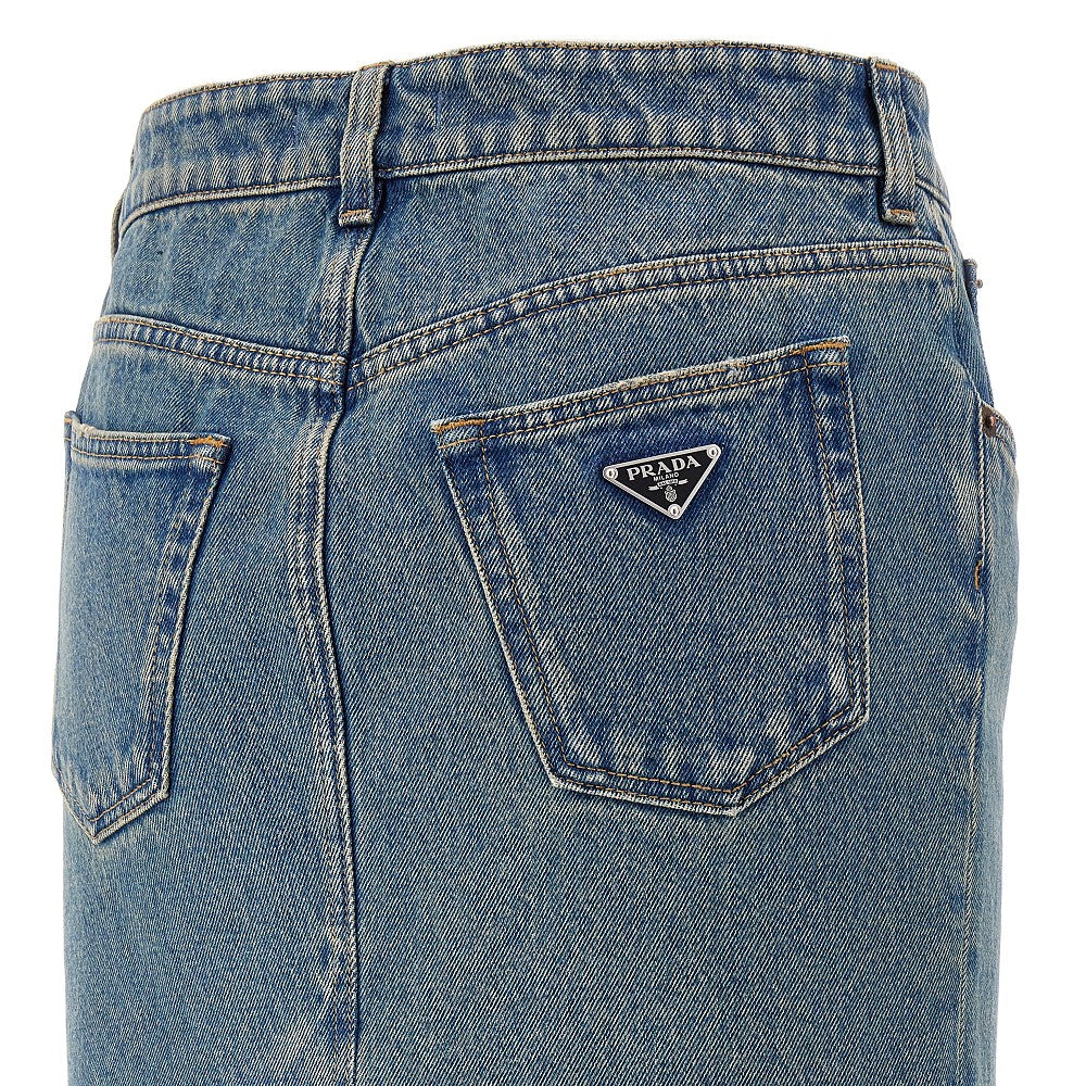 Gonna lunga in denim