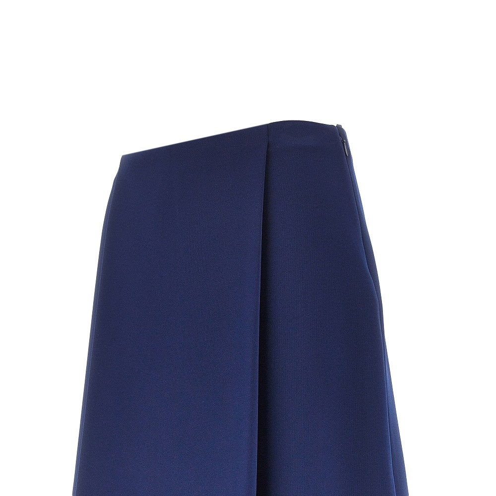 Tec jersey skirt with pleats