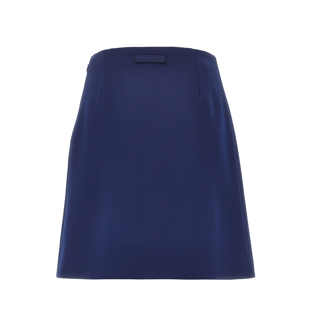 Tec jersey skirt with pleats