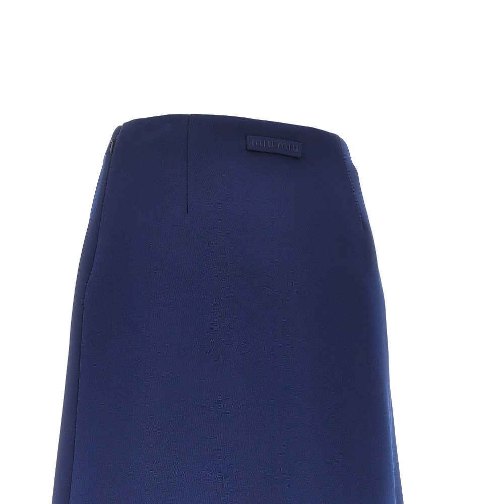 Tec jersey skirt with pleats