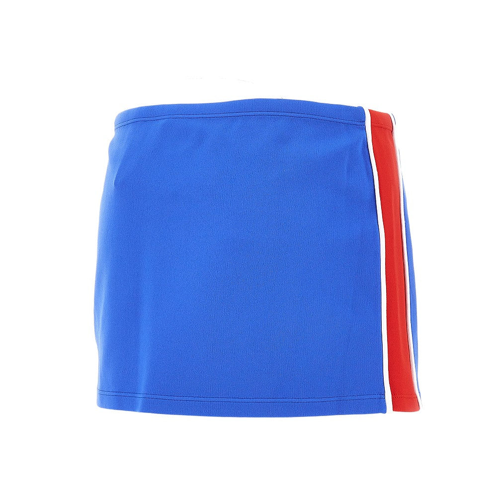 Technical jersey mini skirt