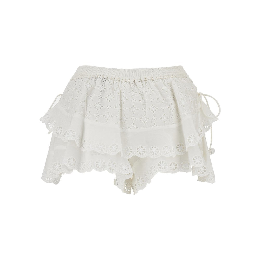 'Neis' embroidered shorts