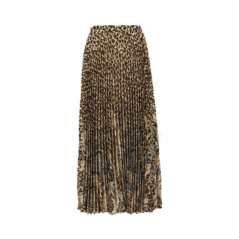 Gonna lunga con stampa animalier