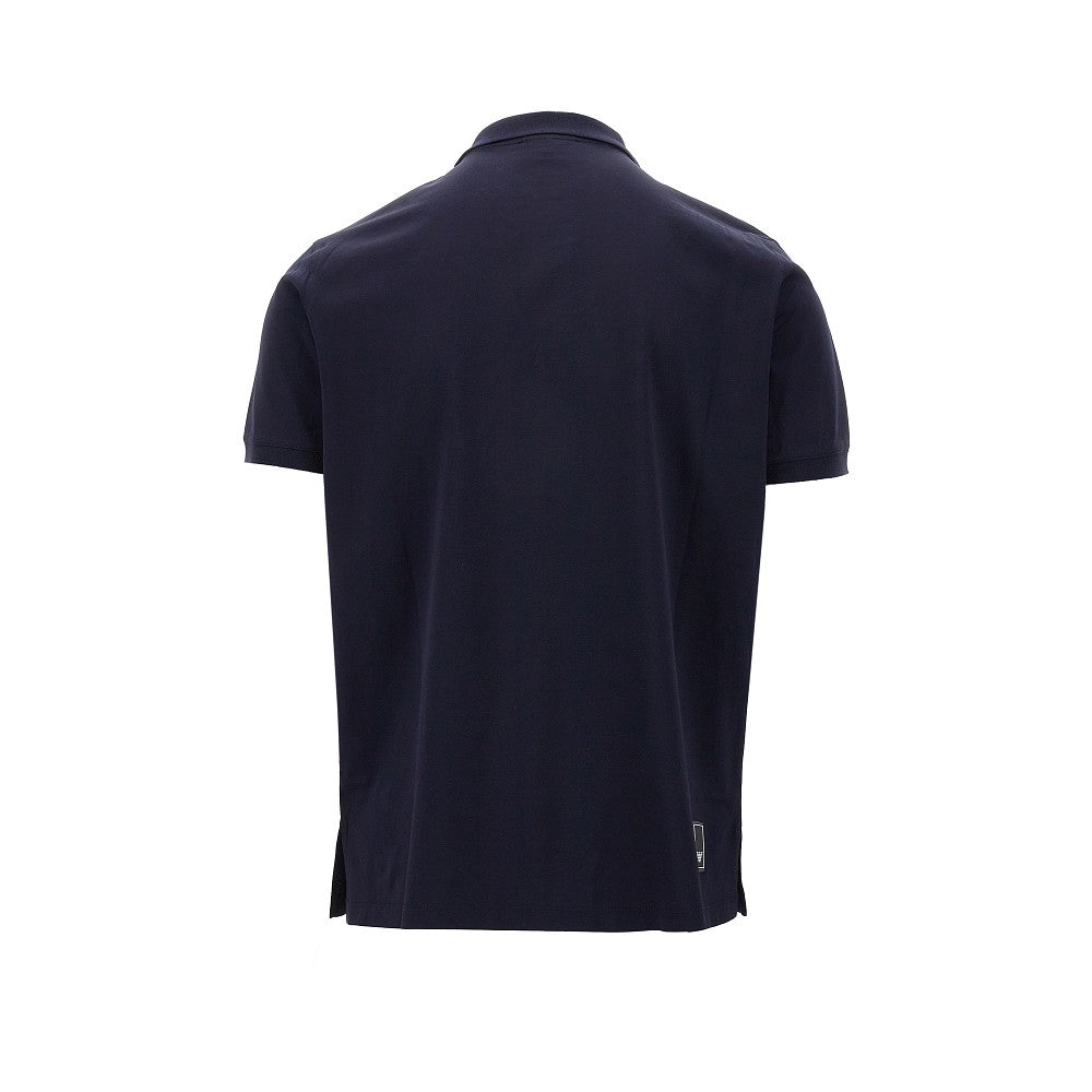 Polo in jersey con logo sul petto