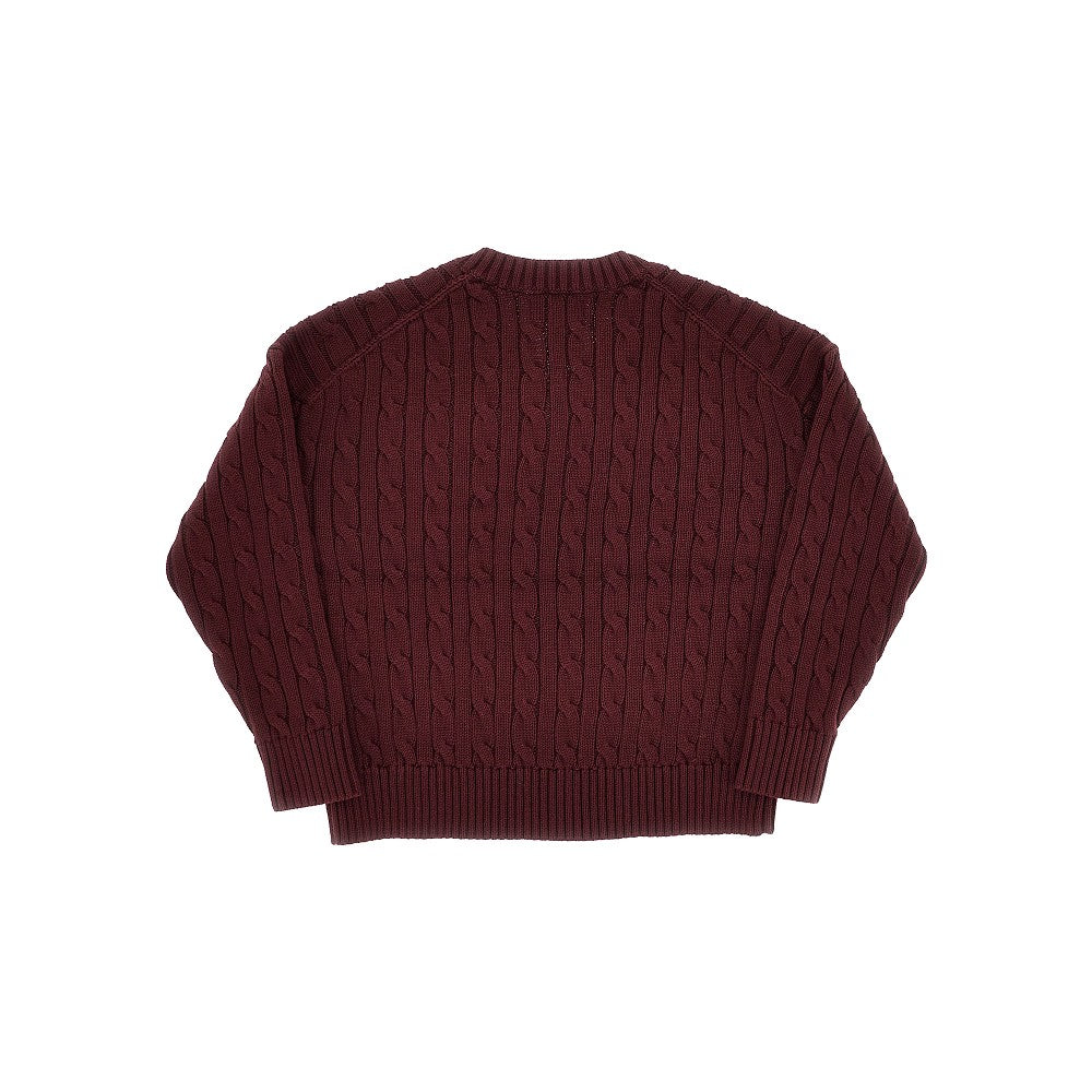 Pullover in cotone a trecce