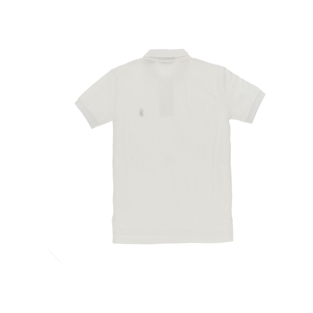 Cotton piquet polo shirt with logo embroidery