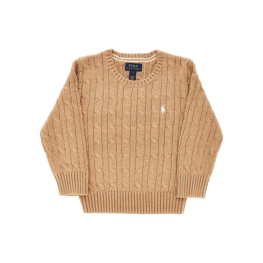 Cable-knit cotton sweater
