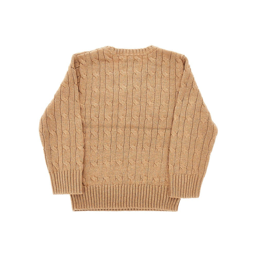 Cable-knit cotton sweater