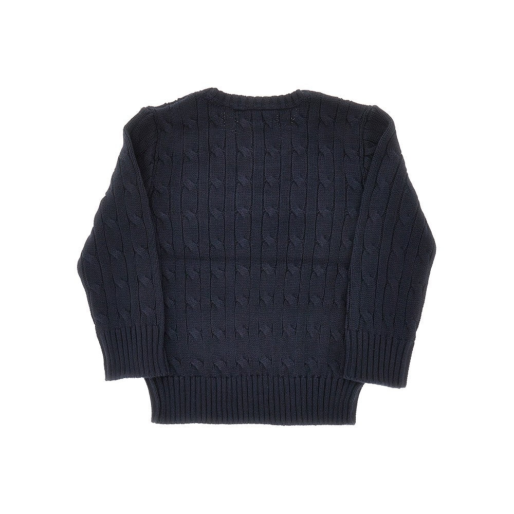 Cable-knit cotton sweater