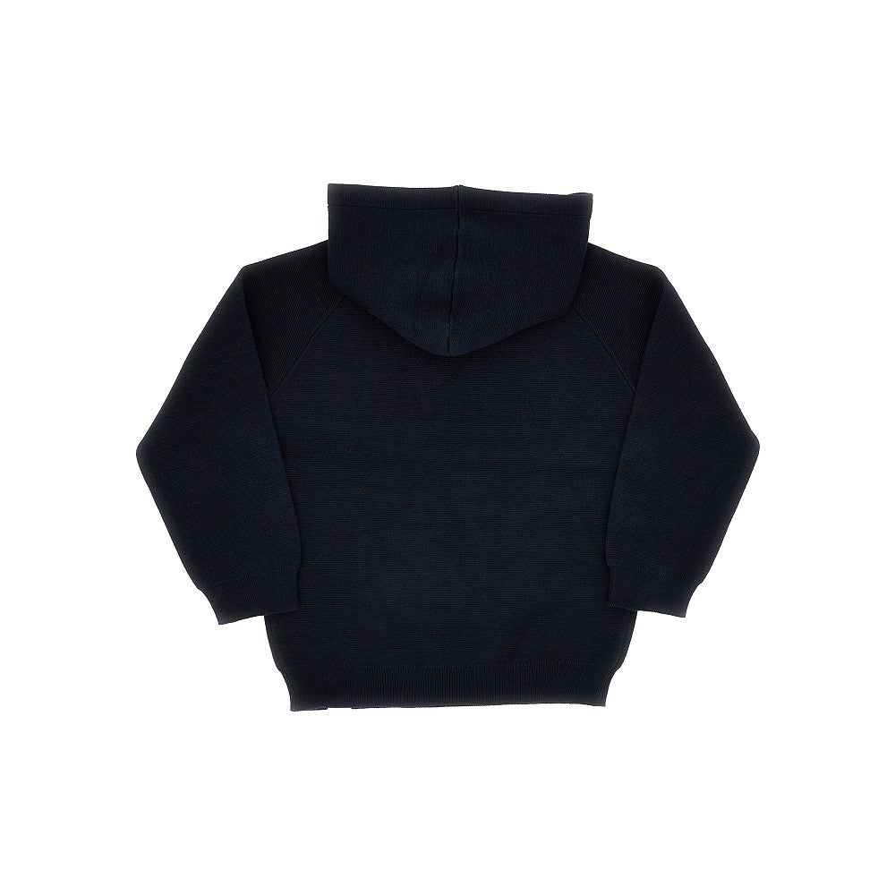 Felpa in maglia con cappuccio