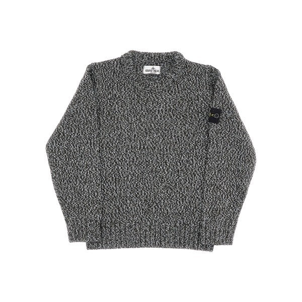 Pullover girocollo con badge logo
