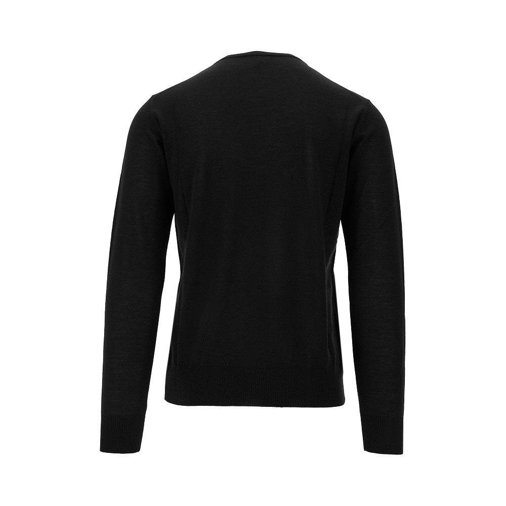Pullover girocollo in lana