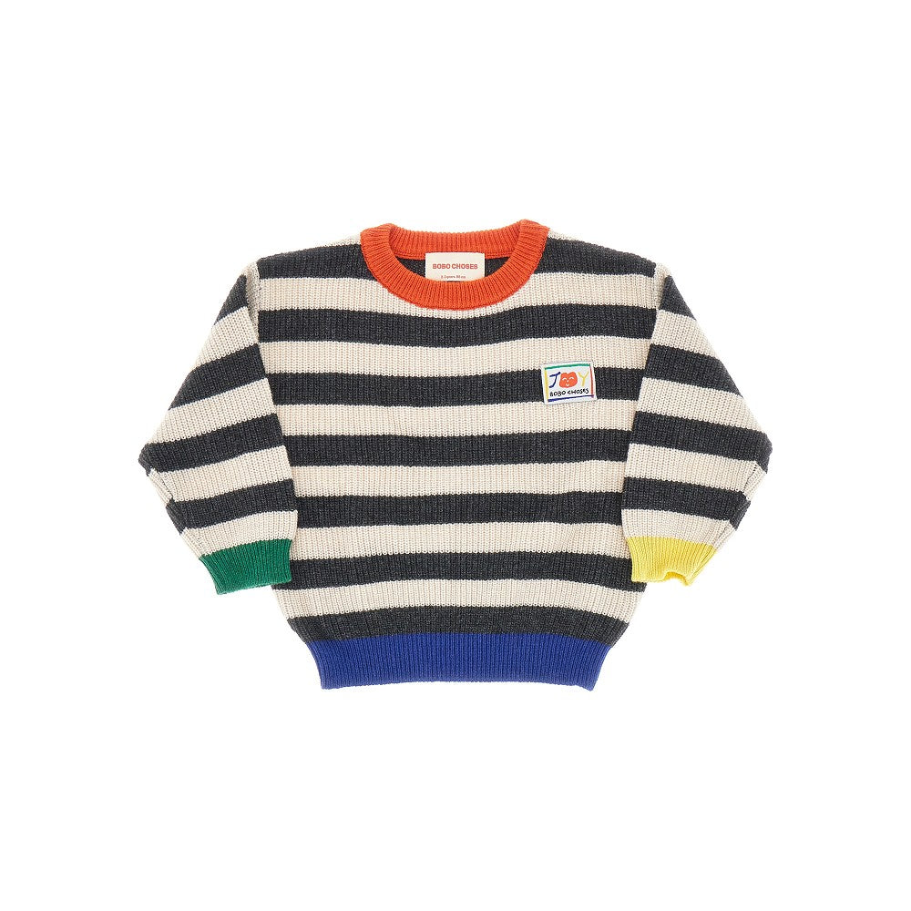 'Smiling' striped sweater