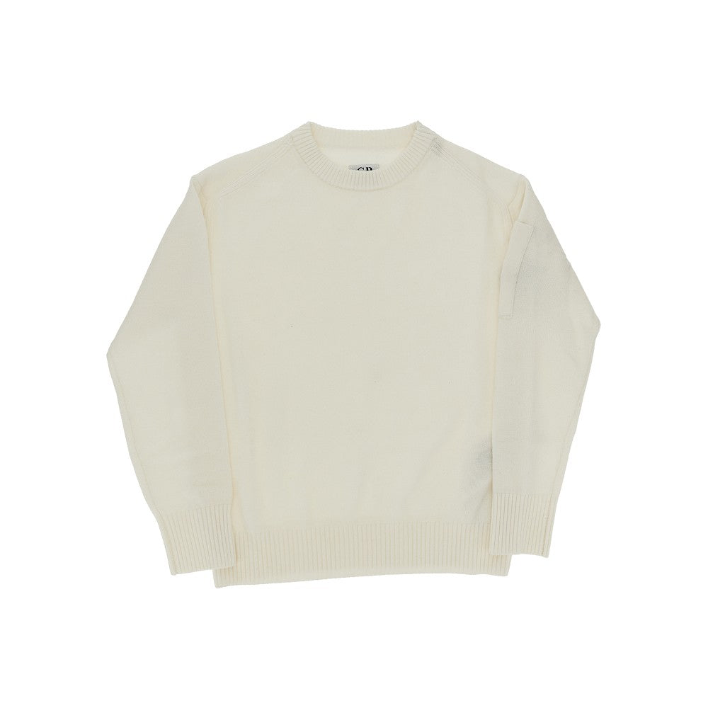 Crewneck sweater with Lens detail