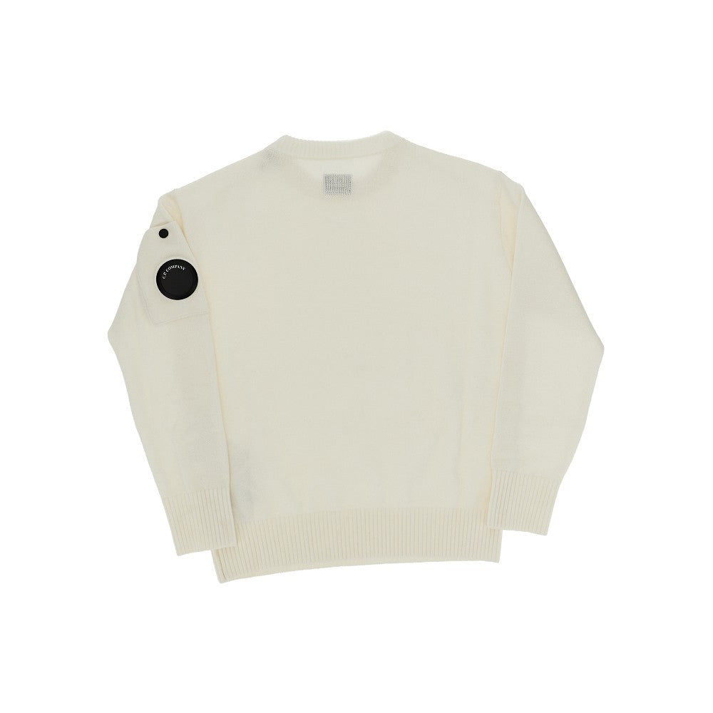 Crewneck sweater with Lens detail