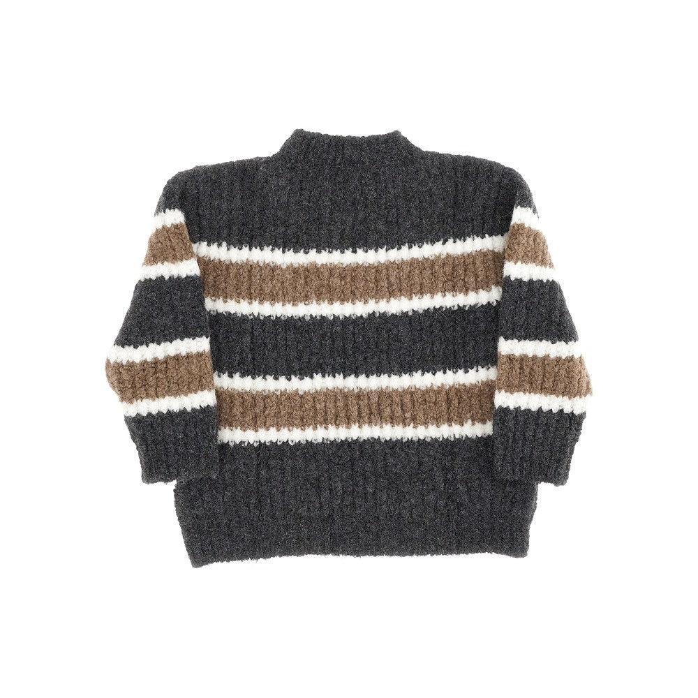 Striped alpaca-blend sweater