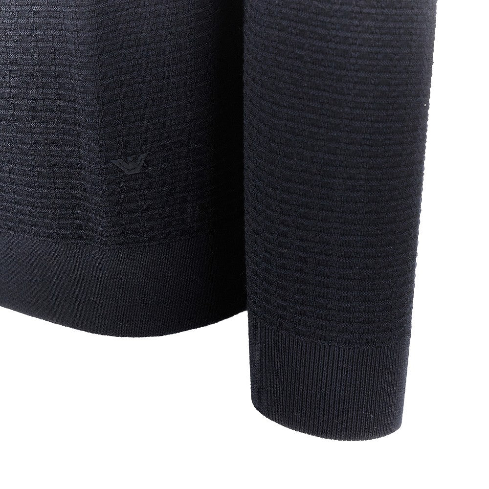 Jacquard wool crewneck swerater