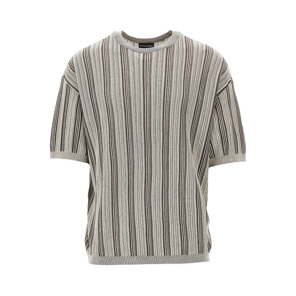 Striped knit T-shirt