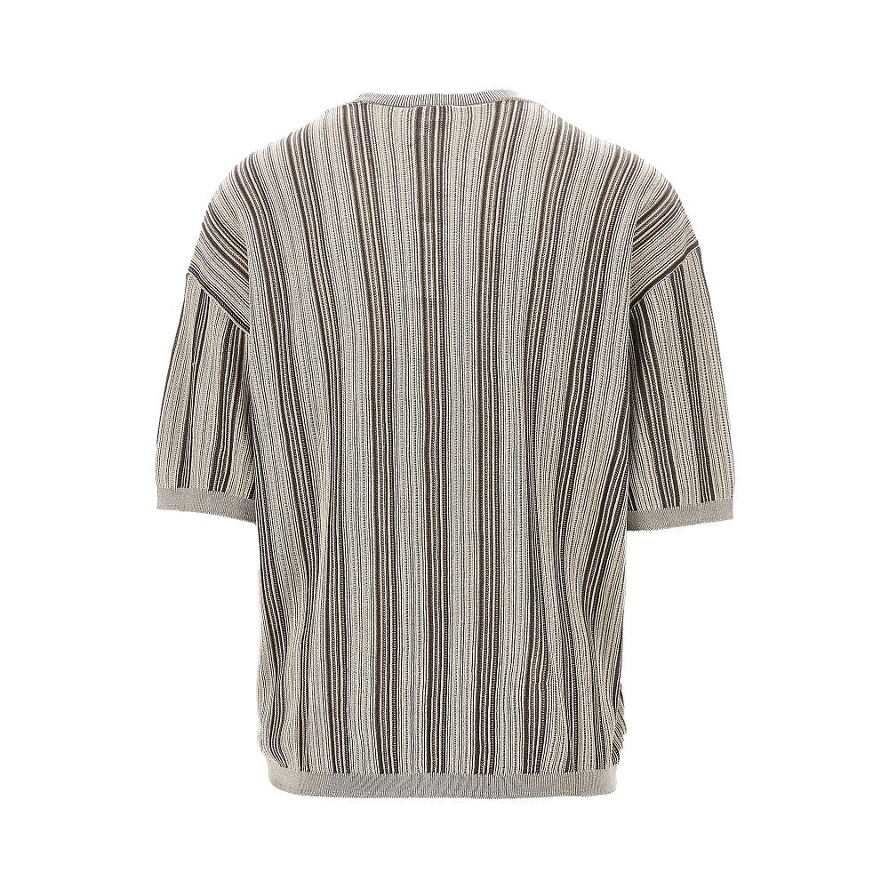 Striped knit T-shirt