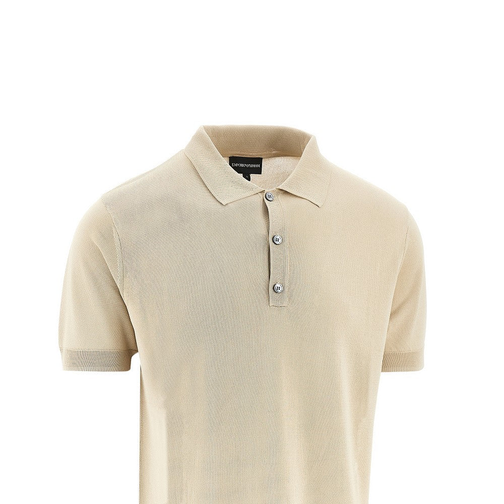 Polo in maglia di viscosa