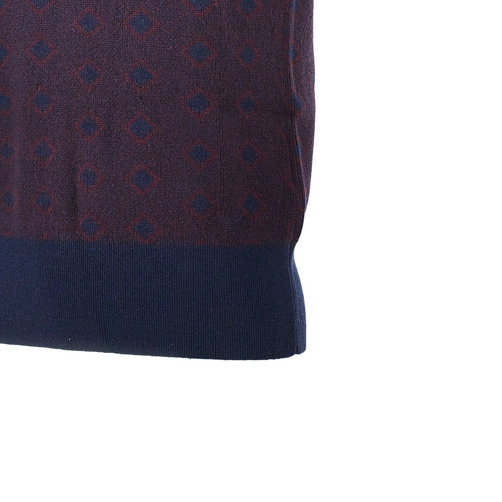 Cashmere and wool vest with diamonds motif