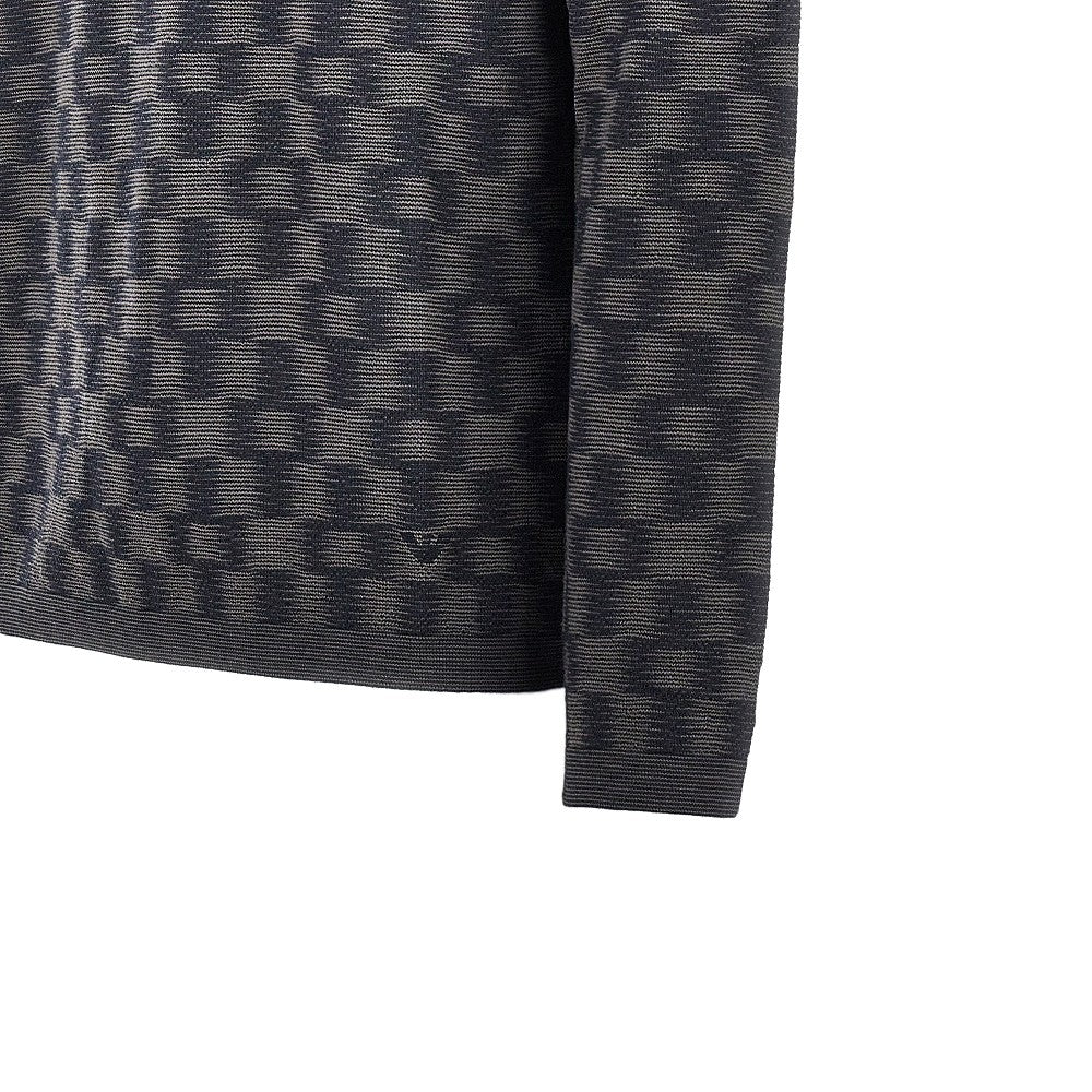 Virgin wool sweater with Check motif