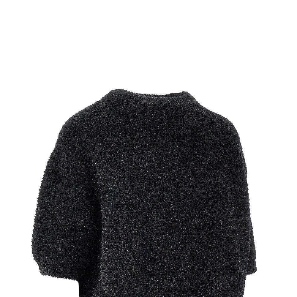 Pullover in maglia punto links lurex