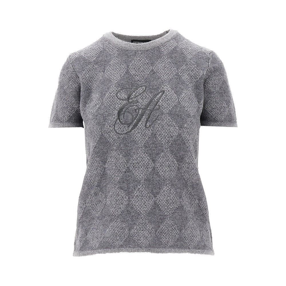 Pullover in misto cachemire a rombi