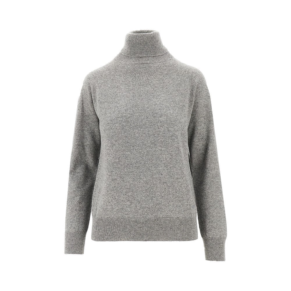 Pullover a collo alto in cachemire