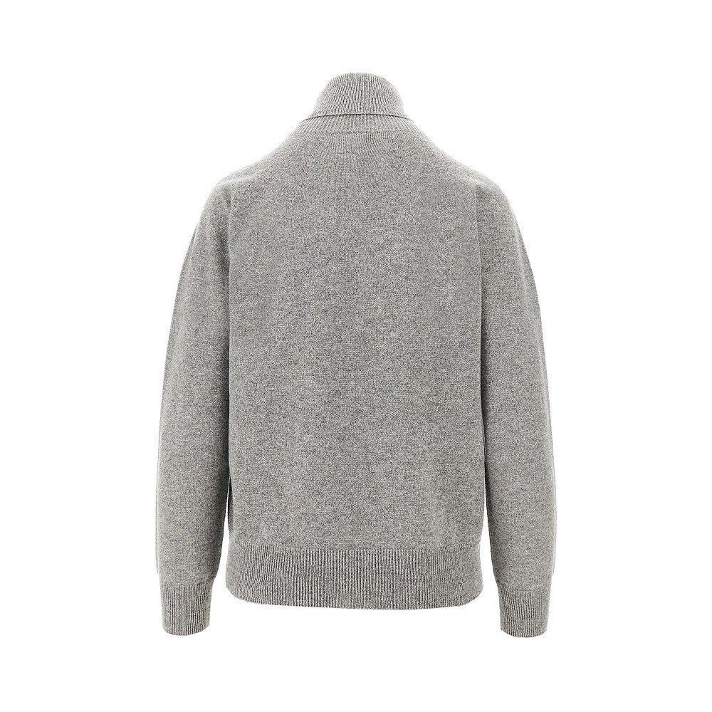 Pullover a collo alto in cachemire