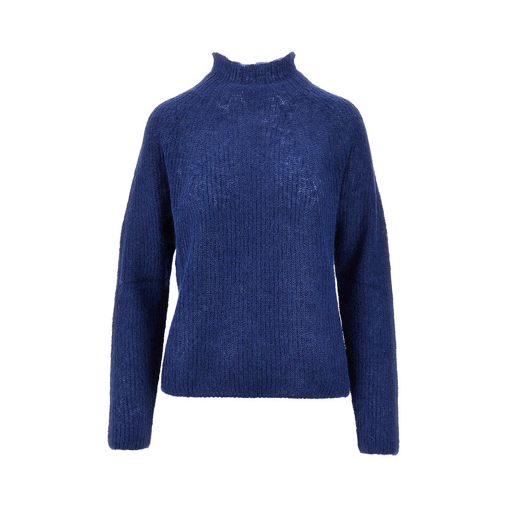 Pullover a collo alto in misto alpaca