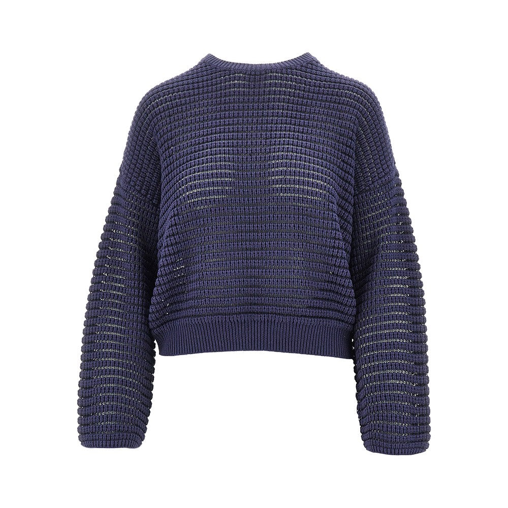 Openworked cashmere blend sweater