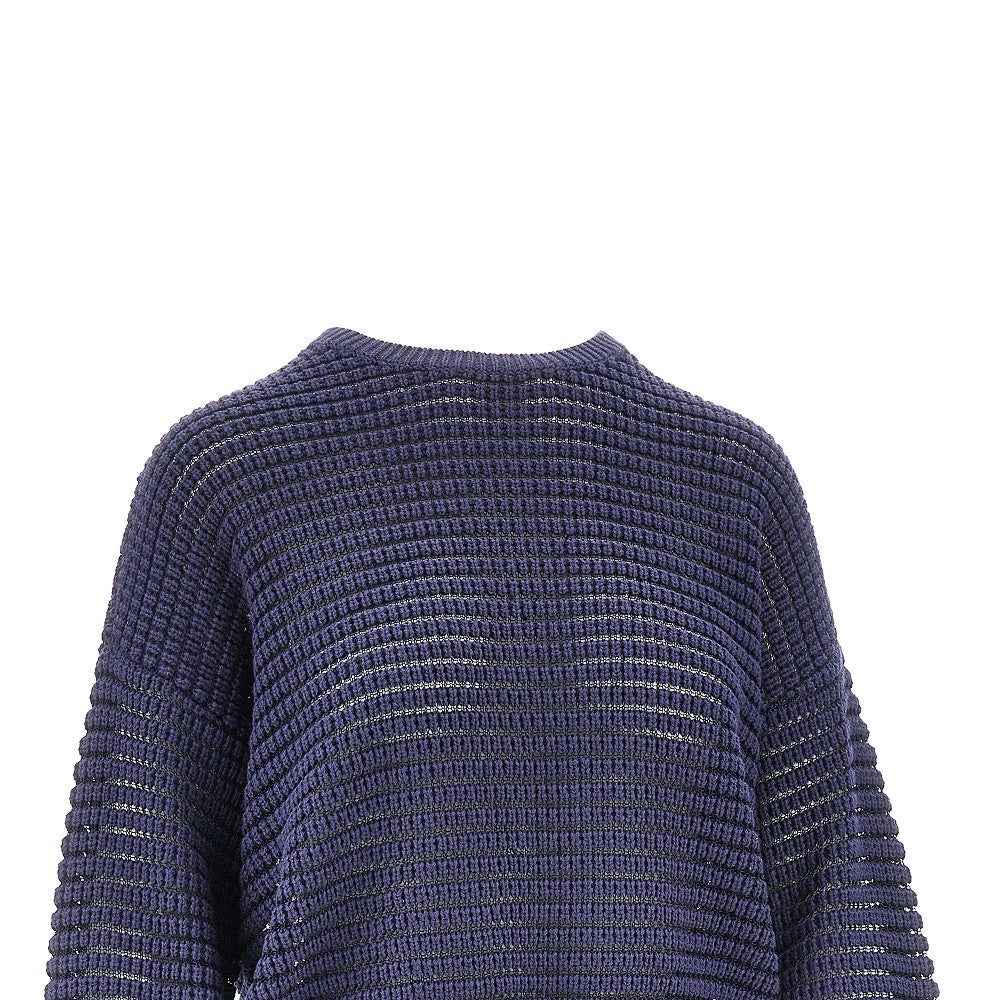 Openworked cashmere blend sweater