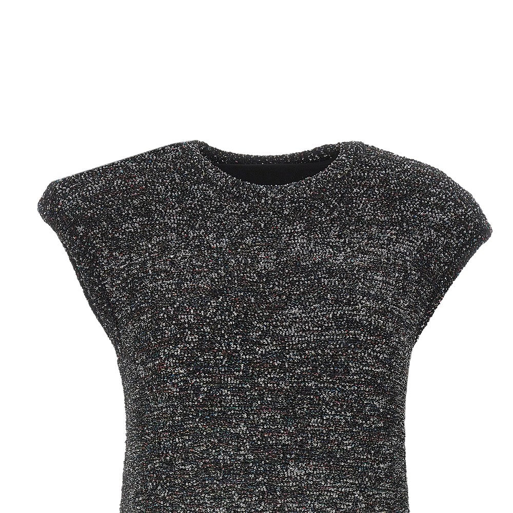 Sequinned knit top