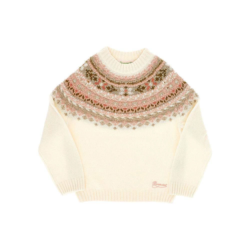 'Mirela' jacquard wool-blend sweater - KIDS