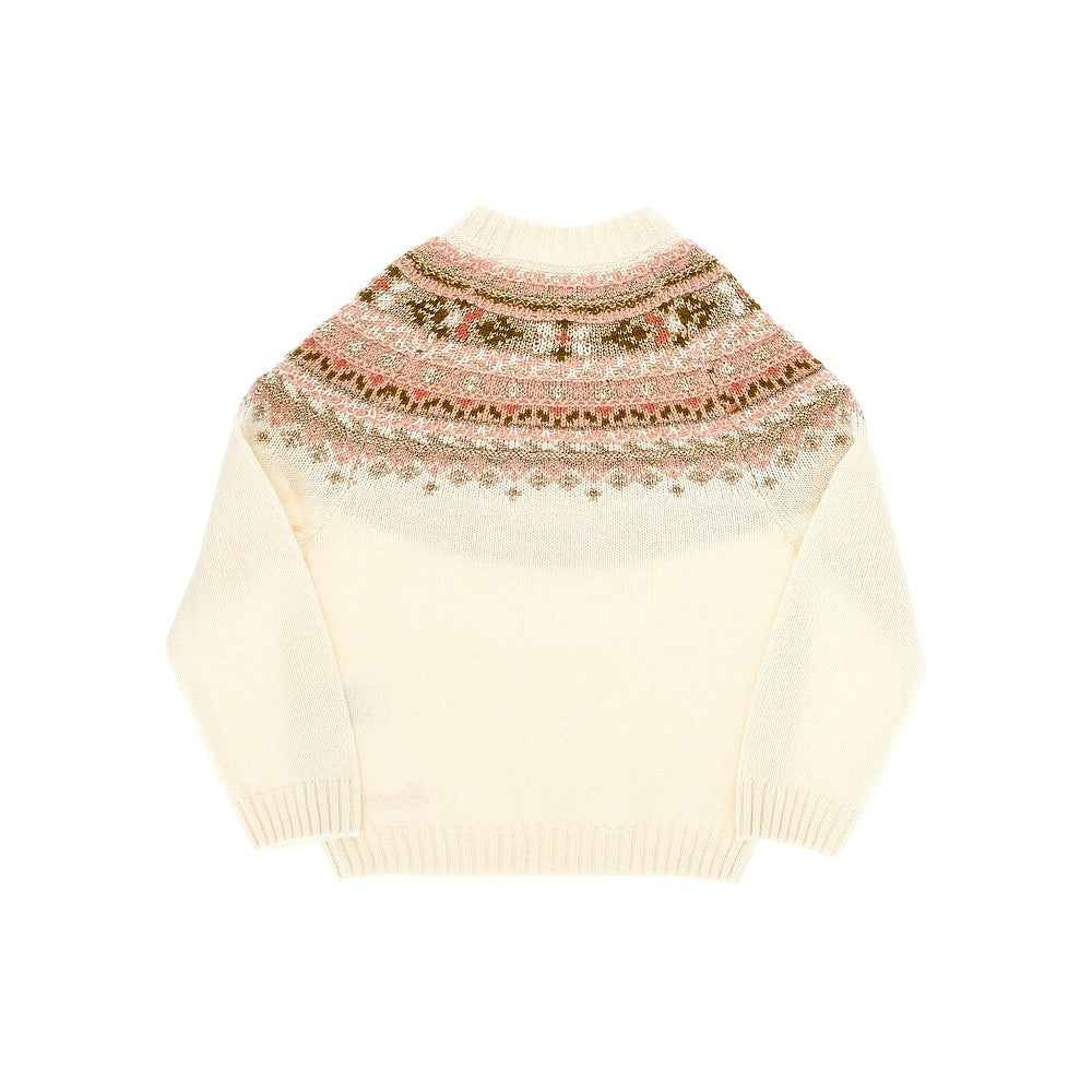'Mirela' jacquard wool-blend sweater - KIDS