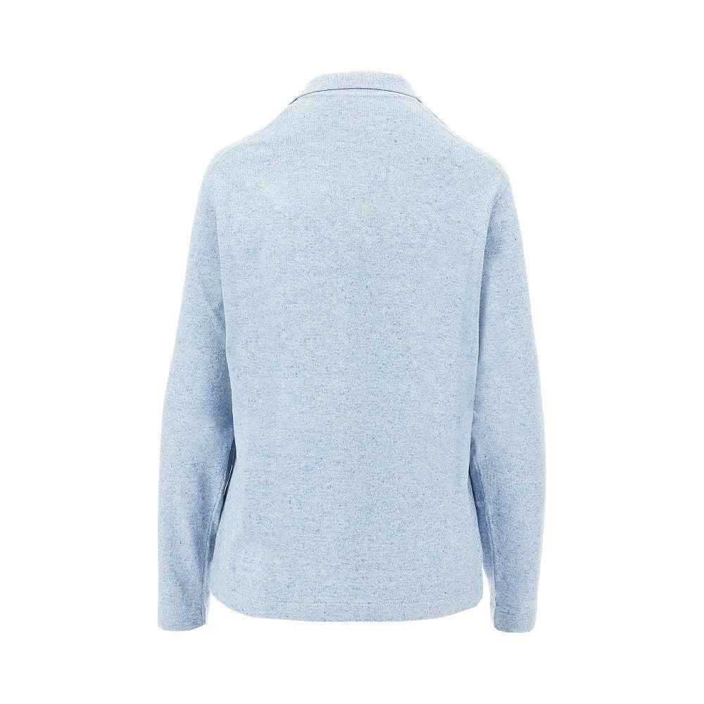 'Niosa' cotton and linen polo shirt