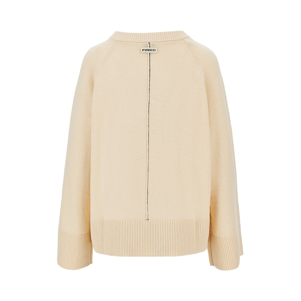 Pullover in lana e cachemire con scollo a V