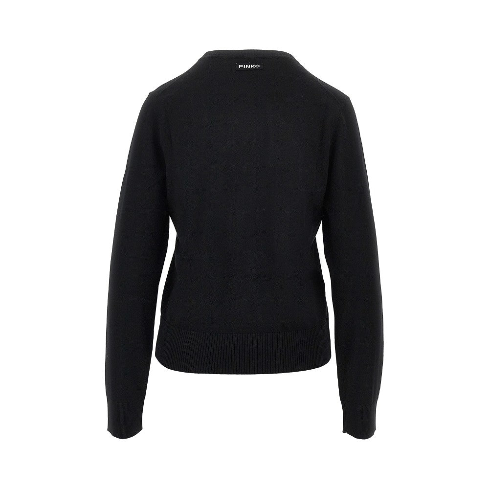 Pullover girocollo in lana merino