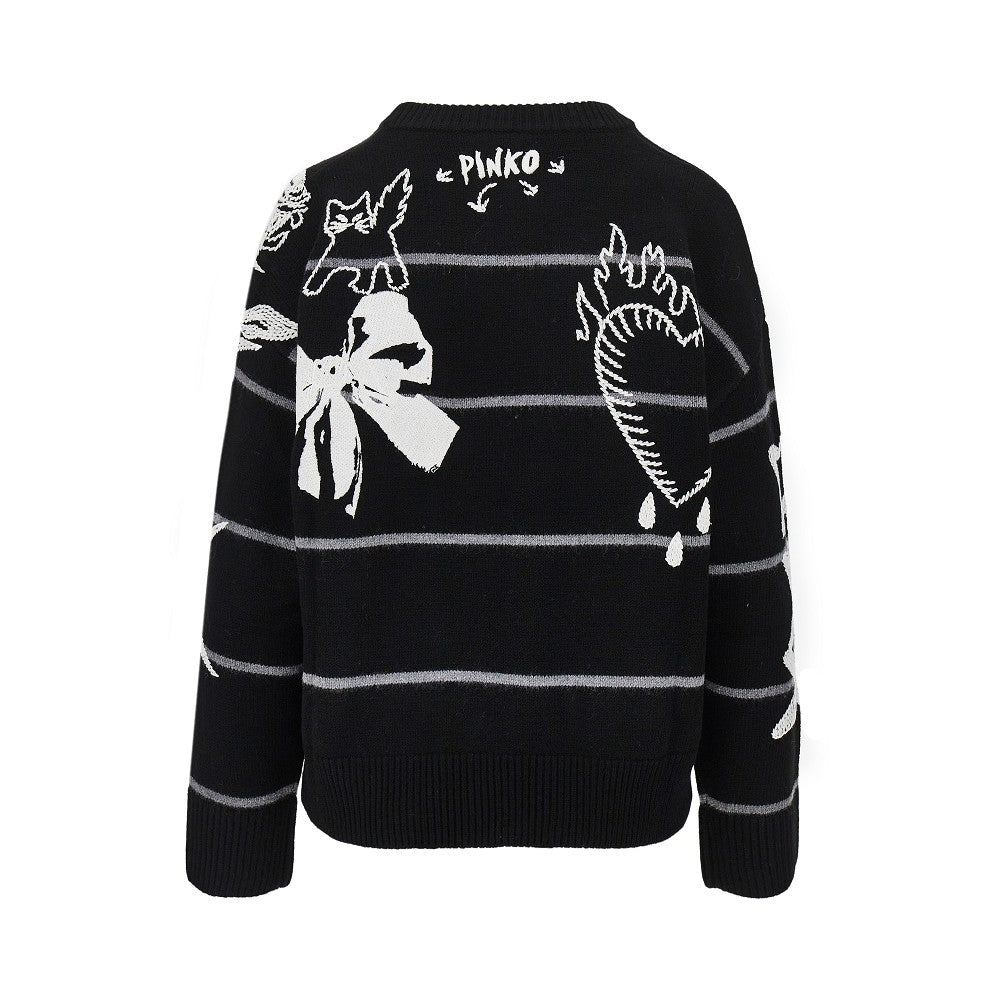 Pullover in lana 'Quiet Is The New Punk'