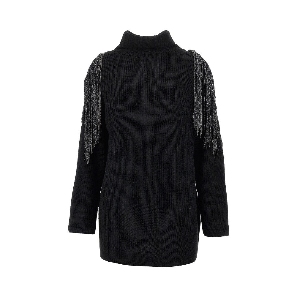 Cardigan lungo in misto lana