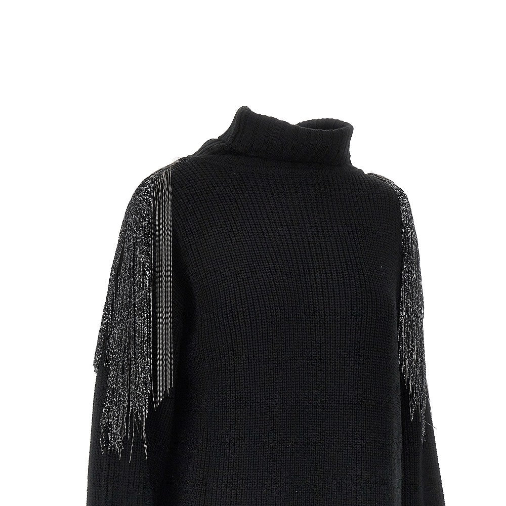 Cardigan lungo in misto lana