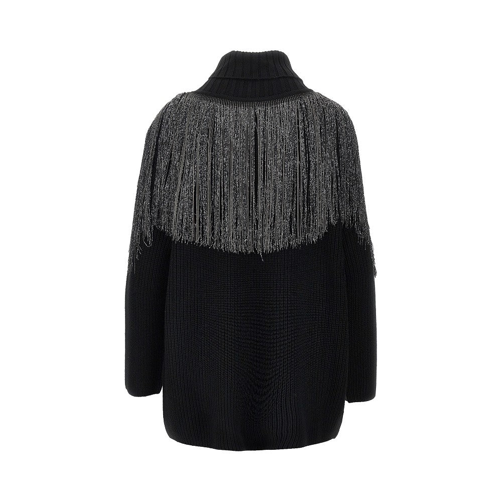 Cardigan lungo in misto lana