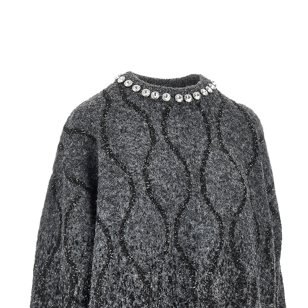 Pullover in maglia con paillettes