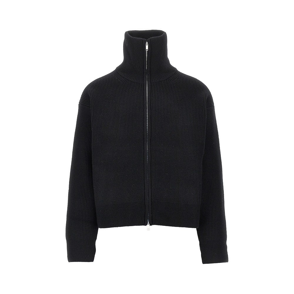 Cardigan full-zip in lana merino