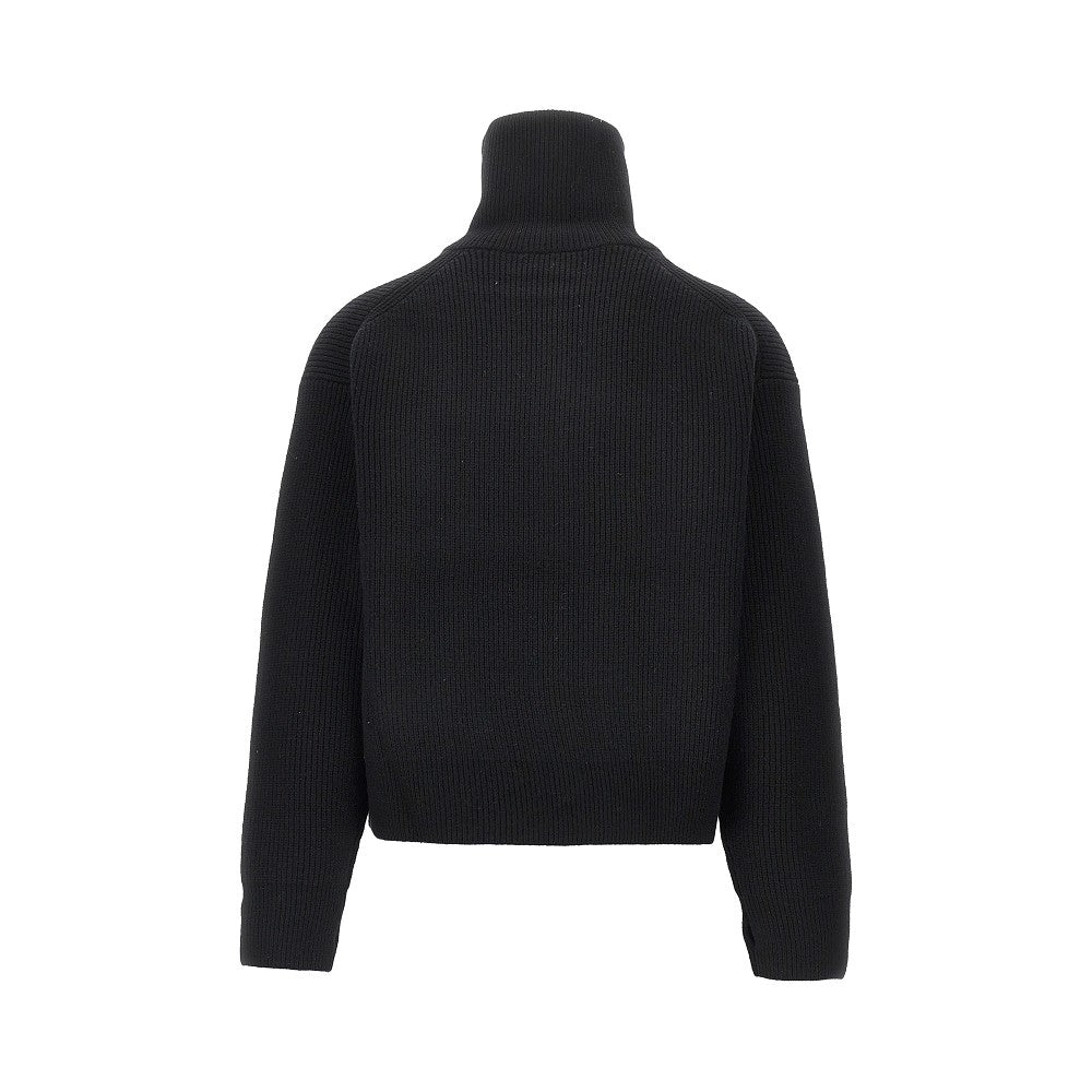 Cardigan full-zip in lana merino